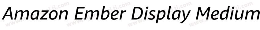 Amazon Ember Display Medium字体转换